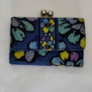 Vera Bradley blue floral wallet